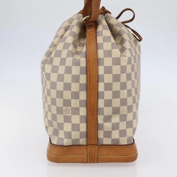 LOUIS VUITTON Damier Azur Noe Shoulder Bag N42222 LV Auth 146319 - Picture 6 of 16